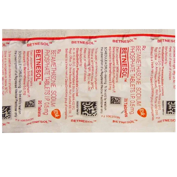 betnesol tablet 20's